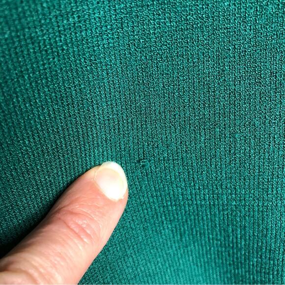 Boden green navy blue striped trim sweater shift dress size 16 - Picture 10 of 16